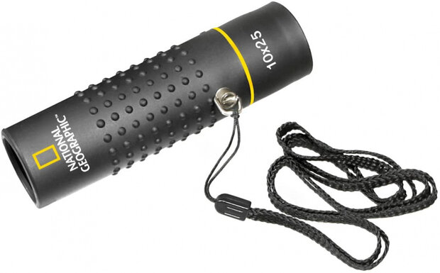 monoculair 10x25 BK-7 11,5 cm zwart