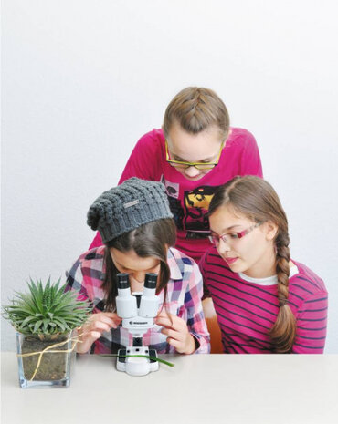 microscoop junior 22 cm staal wit 18-delig