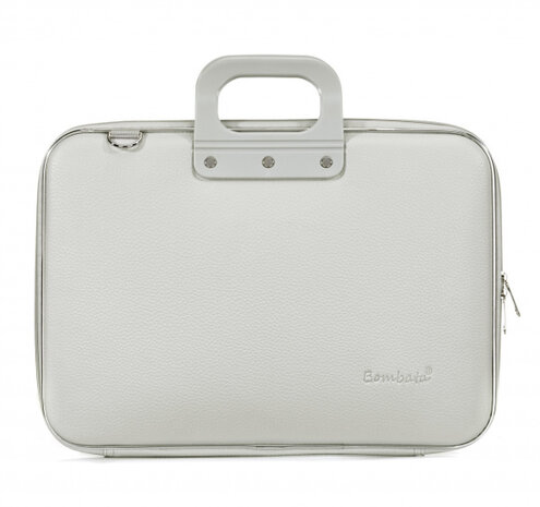 laptoptas Classic 43 x 33 cm kunstleer grijs
