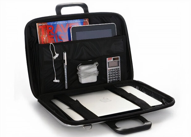 laptoptas Classic 38 x 29 cm kunstleer rood