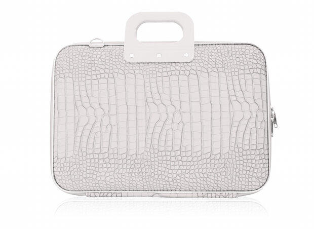 laptoptas Cocco 43 x 33 cm kunstleer wit