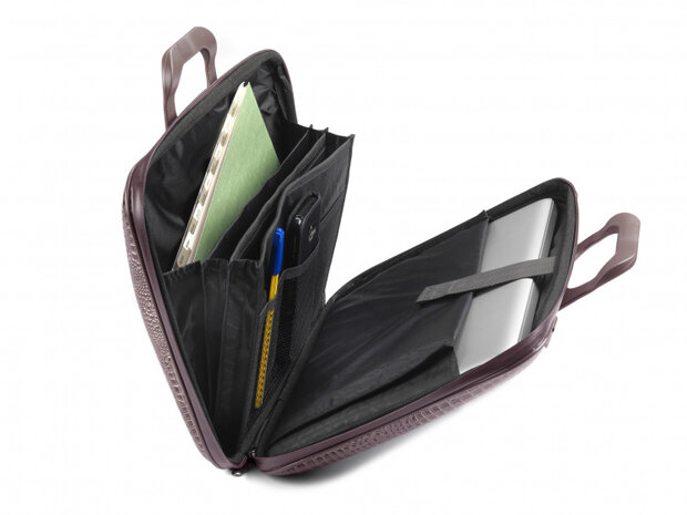 laptoptas Shiny Cocco 43 x 33 cm kunstleer rood