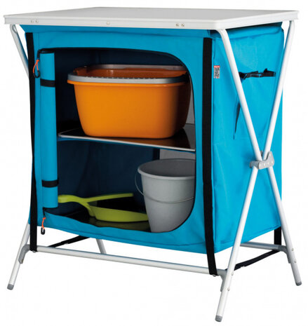 campingkast St. Barts 72 x 50 cm polyester antraciet