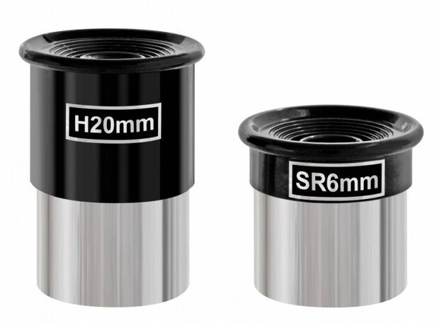 telescoop- en microscoopset aluminium zwart 8-delig