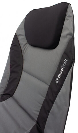 ligbed Royal 200 x 75 cm polyester antraciet/zwart