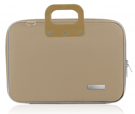 laptoptas 43 x 33 cm nylon beige