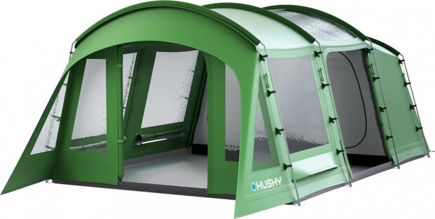 familietent Caravan 17 5-persoons 630 x 330 cm groen