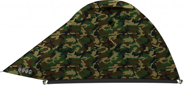 koepeltent Bizam 2-persoons 290 x 145 x 120 cm legergroen