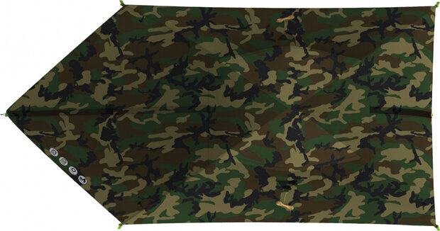 koepeltent Bizam 2-persoons 290 x 145 x 120 cm legergroen