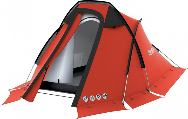 koepeltent Flame Dural 1-persoons 285 x 120 x 100 cm rood