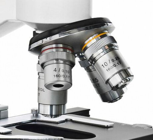microscoop Erudit DLX 40-1000x wit/zwart
