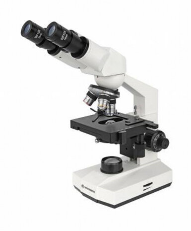 microscoop Erudit Basic Bino 40-400x aluminium wit/zwart