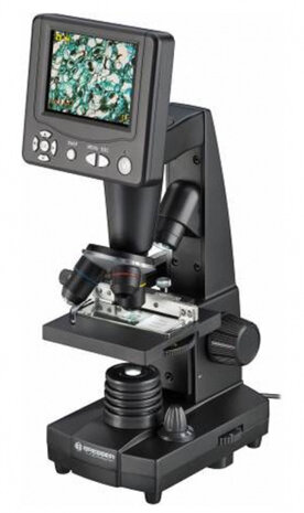 microscoop LCD 50-500x aluminium 9 cm zwart