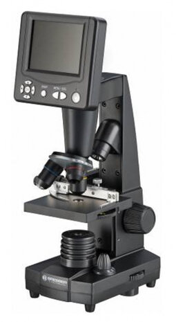 microscoop LCD 50-500x aluminium 9 cm zwart