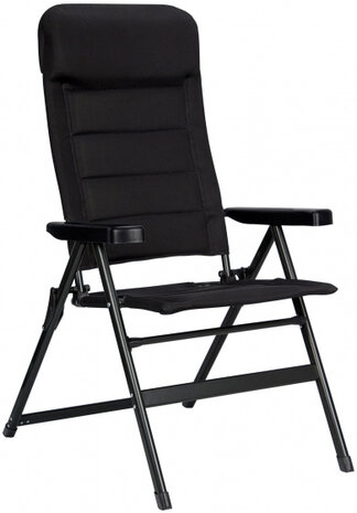 campingstoel Tall 84 x 64 x 120 cm aluminium zwart