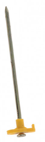 haringen 17 cm RVS zilver/geel 6 stuks