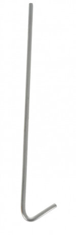 tentharingen 25 cm RVS zilver 6 stuks