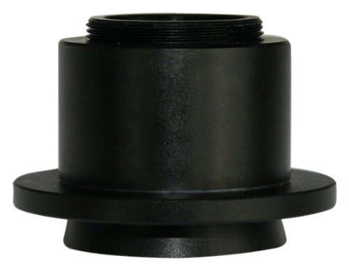 adapter MicroCam C-mount 4,5 x 4,5 cm staal zwart