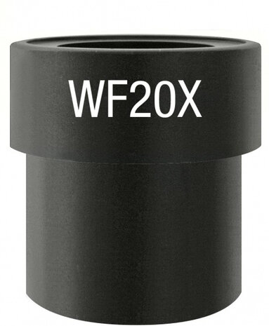 oculair Plan WF 20x staal 30 mm zwart