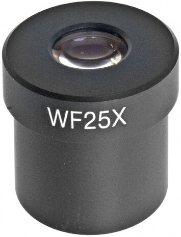 oculair Plan WF 25x staal 30 mm zwart
