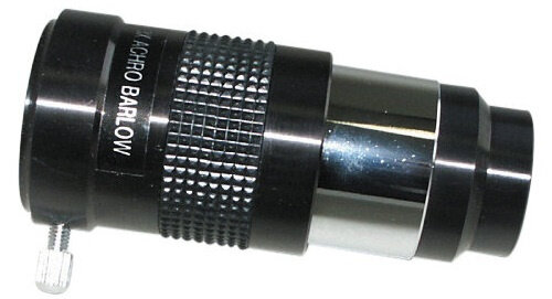 Barlowlens 3x 1,25 inch aluminium zwart