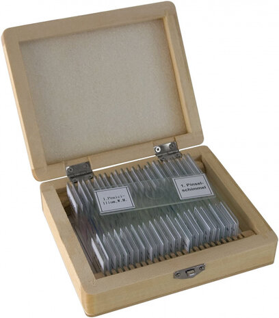 preparatenset 7,6 x 2,6 cm glas transparant 26-delig