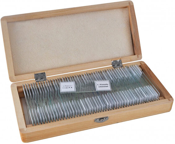 preparatenset 7,6 x 2,6 cm glas transparant 51-delig