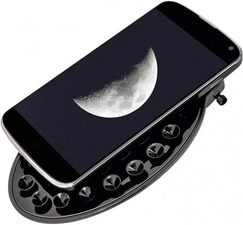smartphone-adapter voor telescopen 1,25 inch zwart