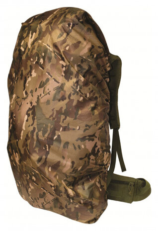 regenhoes 60-70 liter polyester camouflage