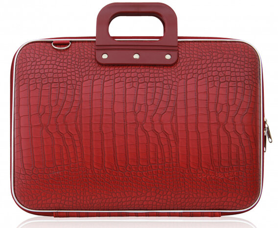 laptoptas Cocco 43 x 33 cm kunstleer rood 2-delig