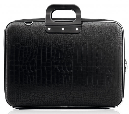 laptoptas Cocco 35 x 46,5 cm kunstleer zwart 2-delig