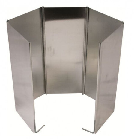 windscherm 49 x 25 cm alumimium zilver