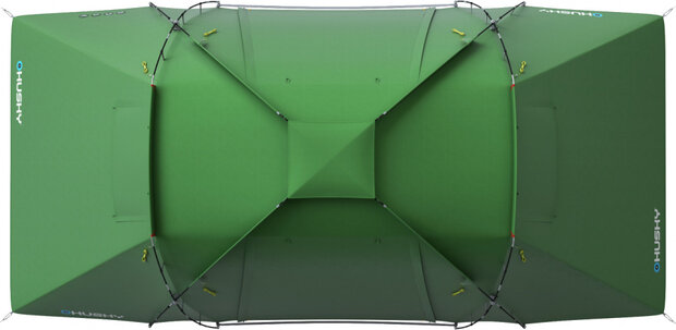 familietent Boston Dural 4-persoons 520 x 260 cm groen