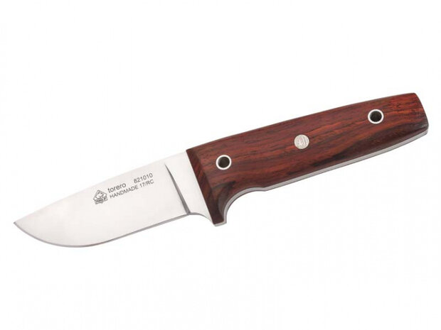 jachtmes IP 22,7 cm RVS/hout zilver/bruin 2-delig