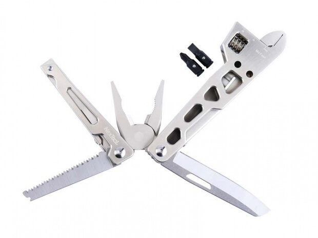 multitool MoTool 19 cm staal zilver