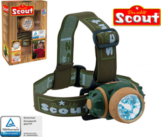 hoofdlamp led Scout junior 8 x 6,5 cm groen