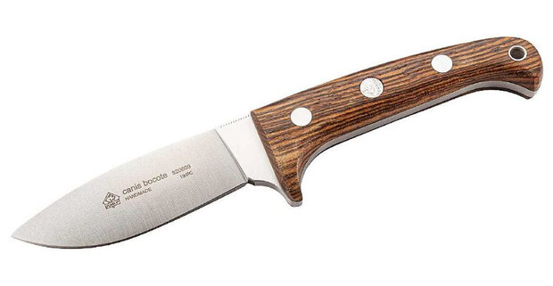 jachtmes Canis 18,7 cm RVS/hout zilver/bruin