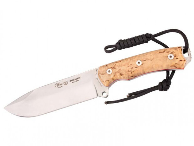jachtmes 27,5 cm RVS/hout zilver/bruin 2-delig