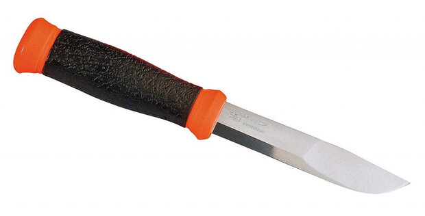 jachtmes 2000 22,4 cm RVS zwart/oranje/zilver 2-delig