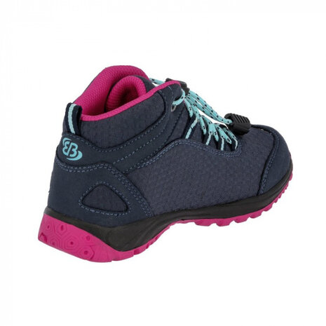 wandelschoen Guide High nylon navy/roze/turquoise mt 38