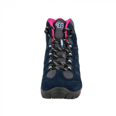 wandelschoen Bergen High su&egrave;de navy/roze maat 35