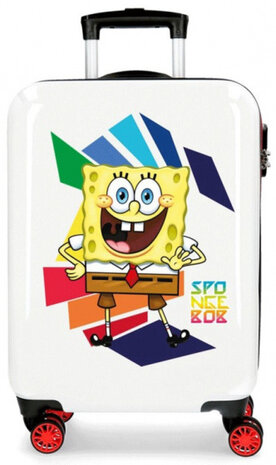 handbagagetrolley Spongebob 33 liter hardcase wit