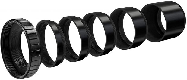 CCD-adapter SC/T2 zwart 6-delig