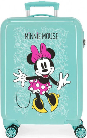 handbagagetrolley Minnie Mouse 33 liter hardcase groen