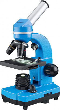 microscoop Junior Student led aluminium blauw