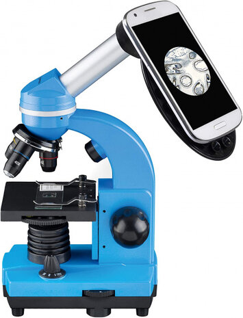 microscoop Junior Student led aluminium blauw