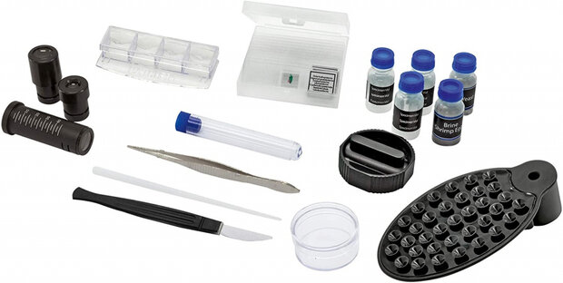 microscoop Junior Student led aluminium blauw