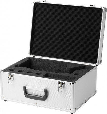 transportkoffer Erudit DLX 41 x 31 cm aluminium zilver