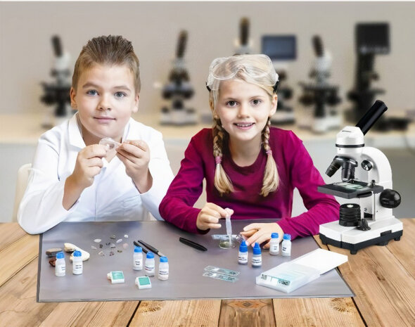 experimenteerset microscoop junior 56-delig