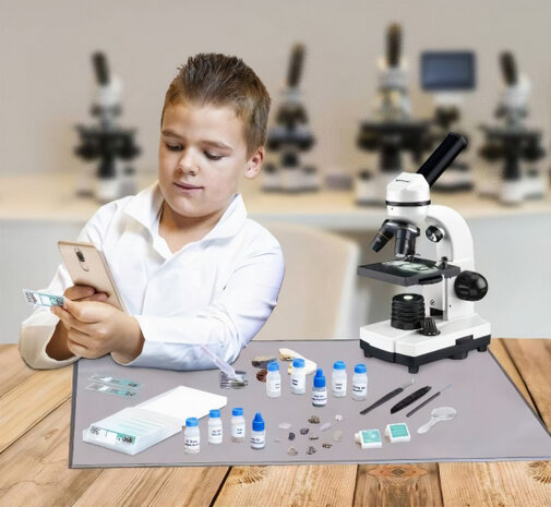 experimenteerset microscoop junior 56-delig